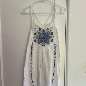 Topshop embroidery sundress
